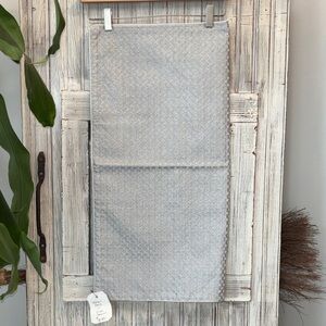 Hudson Park Euro Pillow Sham Textured Silver NWT